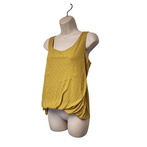 LOFT Women Polka Dots Yellow/White Sleeveless Blouse Size Small - Picture 2 of 8